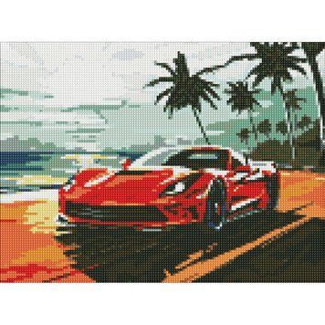 Алмазна мозаїка "Поїздка узбережжям" AMO8176, 30x40 см AMO8176 фото