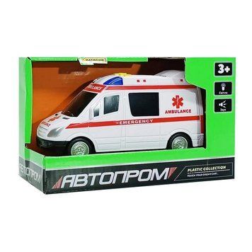 Дитяча автомодель "Швидка допомога" 7994, 17х7 см, звукові та світлові ефекти 7994 фото