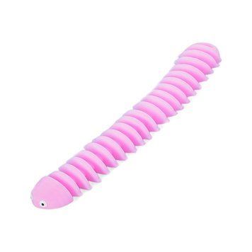 Дитяча іграшка-антистрес "Гусениця" MS 3657(Pink) 21 см MS 3657(Pink) фото