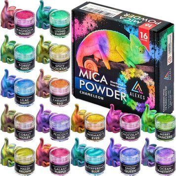 Перламутровий пігмент хамелеон Chameleon Mica Powder HM-001, 16 кольорів HM-001 фото