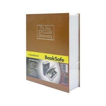 Сейф-книга з ключем для зберігання KBS-803(Brown) велика, 26,5х20х6,5 см KBS-803(Brown) фото