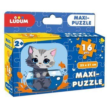 Дитячі пазл "Котик 1" Maxi-Puzzle ME5032-02, 16 елементів 23х21 см ME5032-02 фото