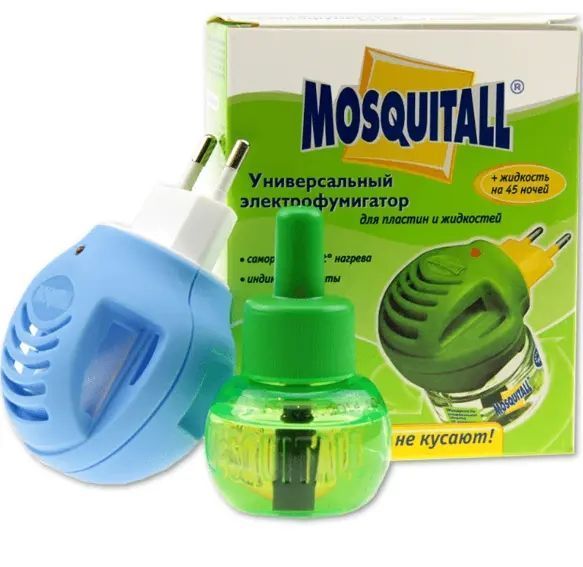 Комплект від комарів, прилад + рідина 45 ночей Mosquitall універсальний захист nav201033 фото