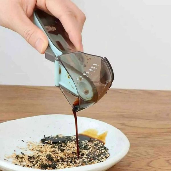 Регульовані пластикові мірні ложки 2 штуки Adjustable measuring spoon mu8873567 фото