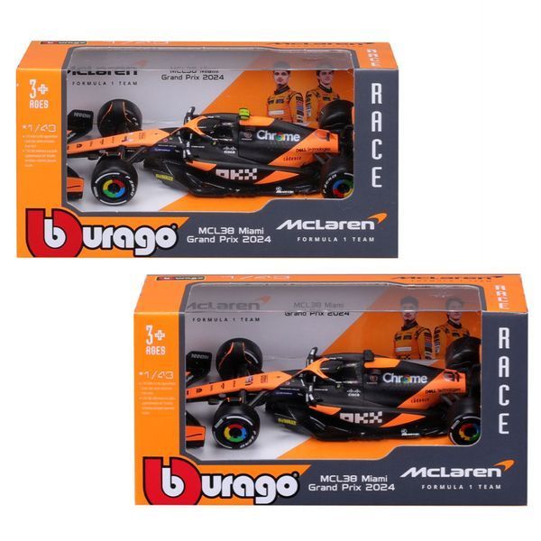 Автомодель MCLAREN F1 MCL38 (2024) Bburago 18-38214 масштаб 1:43 18-38214 фото