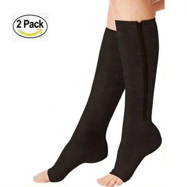 Компресійні гольфи Zip Sox, шкарпетки від варикозу Бежеві 8011319/2 фото