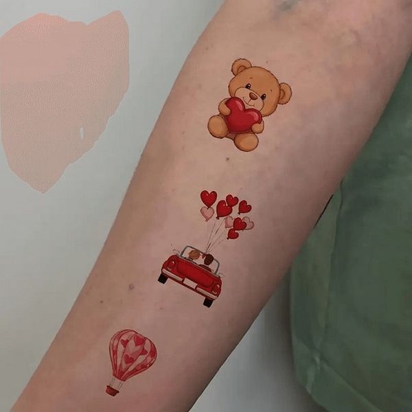 Набір тимчасових тату "Любов № 2" Love-tattoo-mini-set-2-10, 12 х 7 см 10 шт Love-tattoo-mini-set-2-10 фото