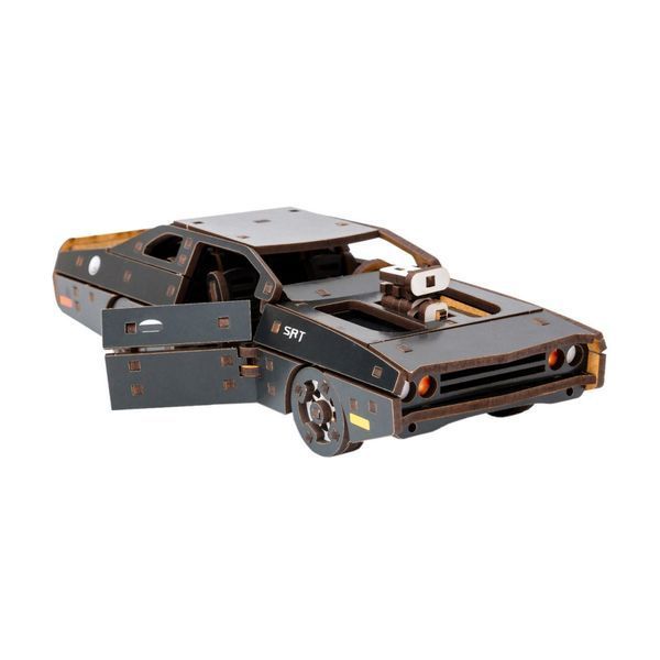 Дерев'яний 3D конструктор "Fast Furious" Puz-62519, 125 деталей, чорний Puz-62519 фото