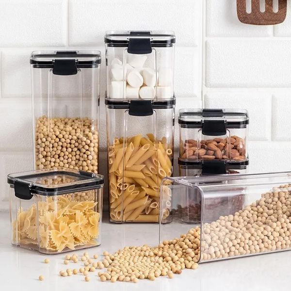 Органайзер для сипучих Food Storage Container 6 Контейнерів | Набір пластикових контейнерів для круп 5096545 фото