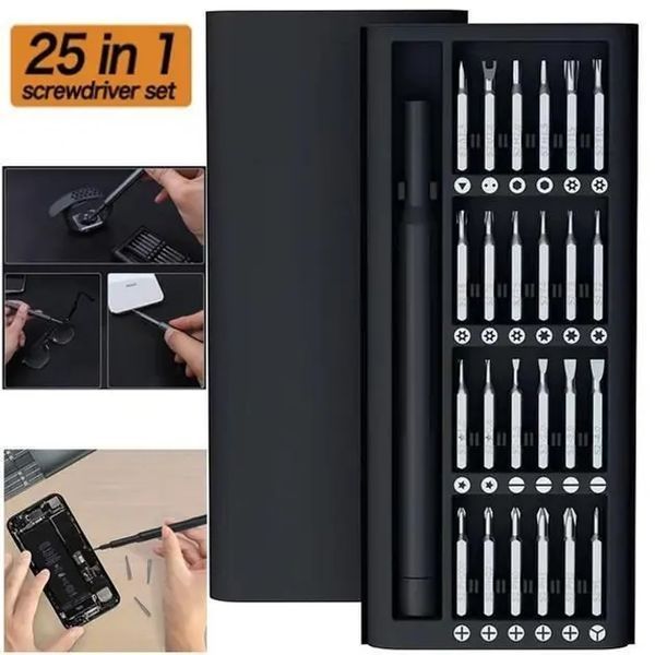 Набір викруток 25 в 1 магнітні Біти Phillips Torx Hex Precision DIY розбірний мінікейс VEN15410C фото