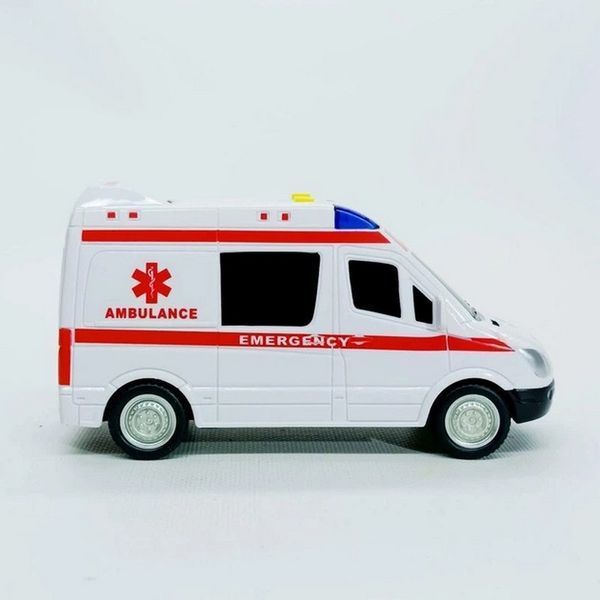 Дитяча автомодель "Швидка допомога" 7994, 17х7 см, звукові та світлові ефекти 7994 фото