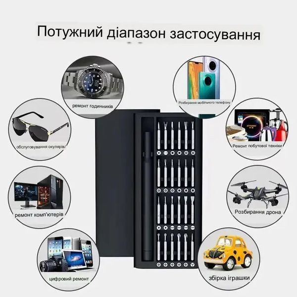Набір викруток 25 в 1 магнітні Біти Phillips Torx Hex Precision DIY розбірний мінікейс VEN15410C фото