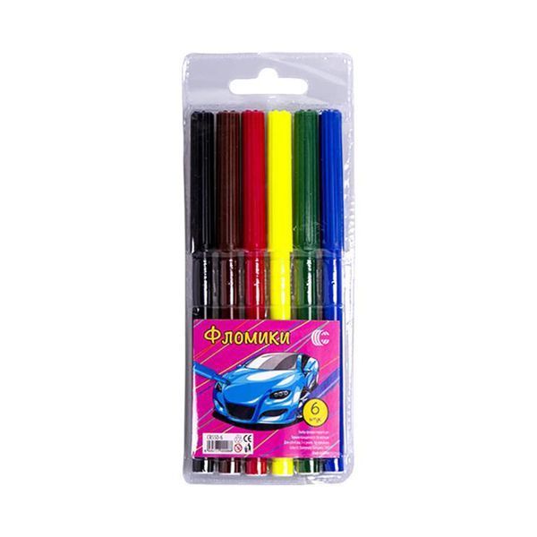 Дитячі Фломастери "Фломіки" COLOR-IT CR550-6 6 кольорів CR550-6-1 фото