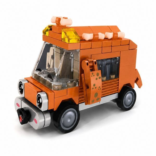 Дитячий конструктор Puppy Bus BB121E-B серії "Animal Bus", 110 деталей BB121E-B фото