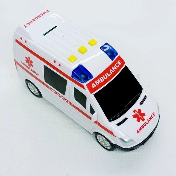 Дитяча автомодель "Швидка допомога" 7994, 17х7 см, звукові та світлові ефекти 7994 фото