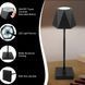 Лампа настільна акумуляторна Cozy у скандинавському стилі 5 Вт 5200mA 2401 2403 фігурна Чорна Jam54414558/3 фото 3