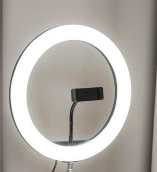 Кільцева лампа RING FILL LIGHT 26 С на штативі з утримувачем телефону 265310220 фото