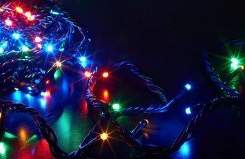 Світлодіодна Гірлянда нитка 401 led RGB різнокольорова (чорний провід) sa3.5*5432180 фото