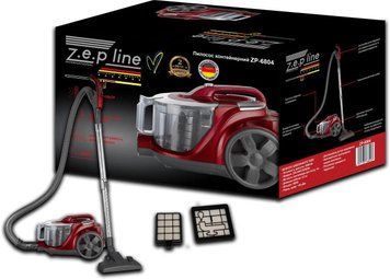 Пилосос контейнерний 4л Zepline ZP-6804 червоний ZP-6804 фото