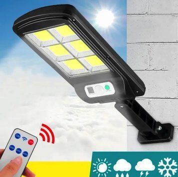 Вуличний ліхтар на стовп із пультом на сонячних батареях Solar Light 6COB 6COB фото