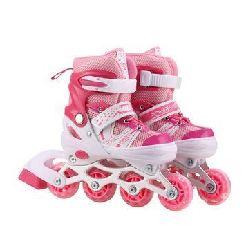 Роликові ковзани RL2501(Pink) колеса PVC, розмір S (30-33), зі світлом RL2501(Pink) фото