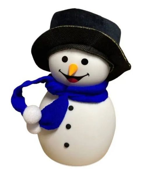 Дитячий силіконовий нічник Сніговик Snowman LJC-118 світильник акумуляторний іграшка для сну 12321 фото