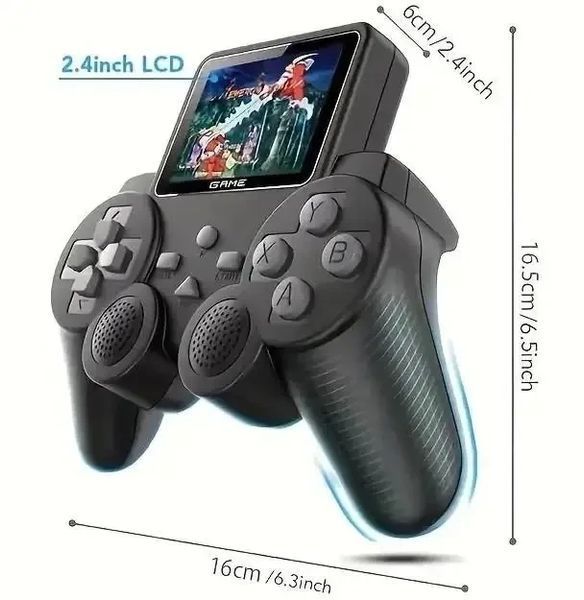 Портативна ретроміні ігрова приставка з екраном 2.4 дюйма Gamepad S10 Ігрова приставка на 520 ігор GS10 фото