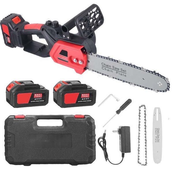 Акумуляторна пилка 12 дюймів червона Electric saw 1200 Вт 48 В 2054234 фото