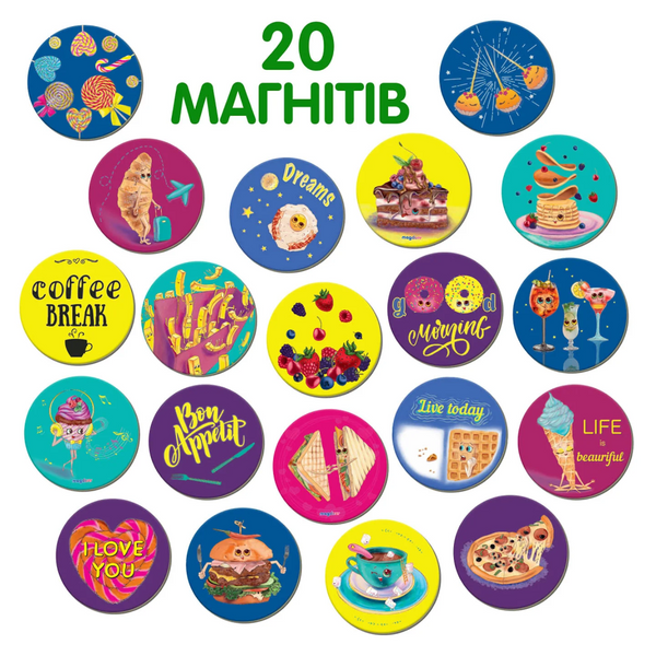 Набір магнітів Magdum ML 4031-53 EN "Happy moments" ML4031-53 EN фото