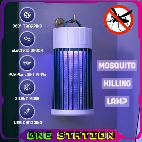 Лампа від комах Electric Shock C12 електро пастка для комарів, ультрафіолетовий знищувач комах MA787 фото
