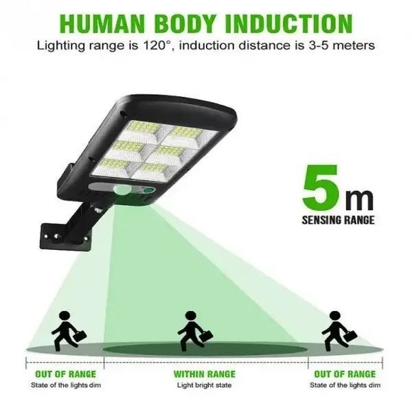 Вуличний ліхтар на стовп із пультом на сонячних батареях Solar Light 6COB 6COB фото