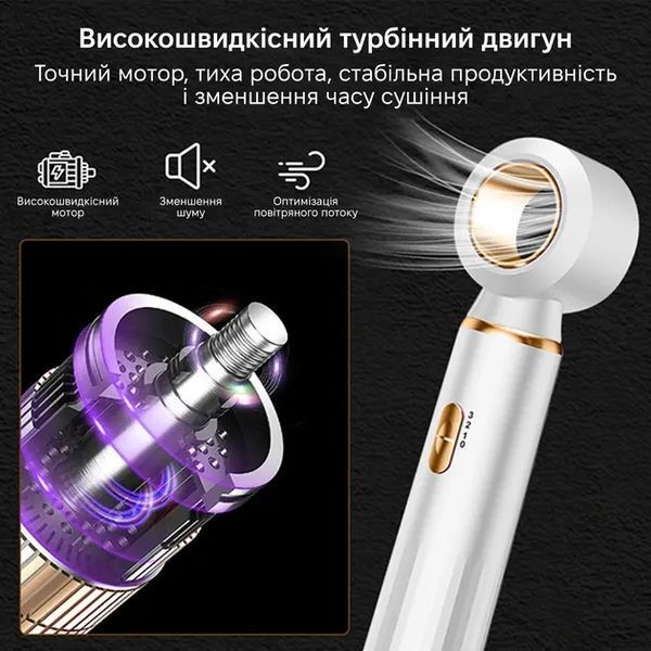 Фен для волосся 3 в 1 швидке сушіння 3-in-1 curling iron AND LY-945 2054259 фото