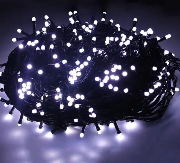 Світлодіодна Гірлянда нитка 401 led RGB різнокольорова (чорний провід) sa3.5*5432180 фото