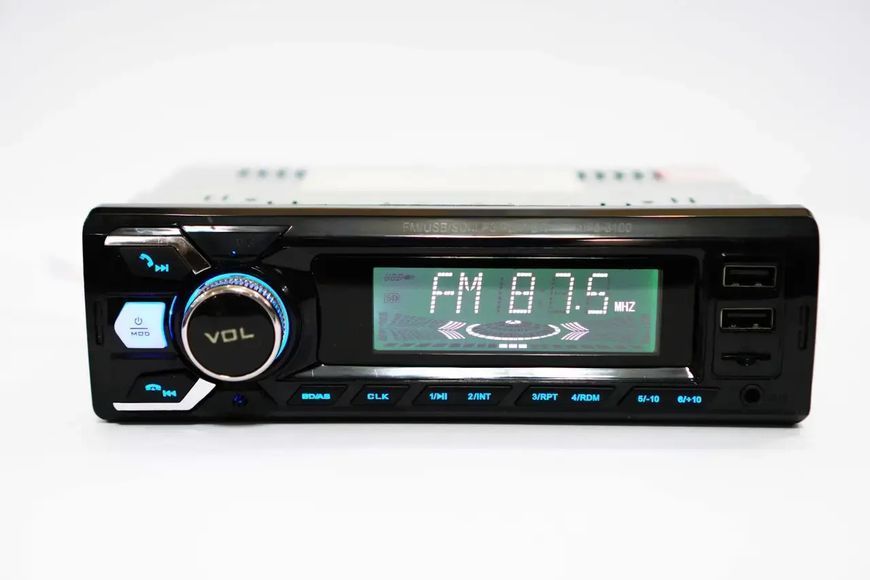 Автомагнітола 3100 Bluetooth+2xUSB+microSD+AUX 4x50W sp8475 фото
