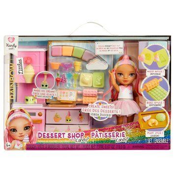 Ігровий набір із лялькою серії "Littles" Кондитерська Кенді Rainbow High 522058 522058 фото