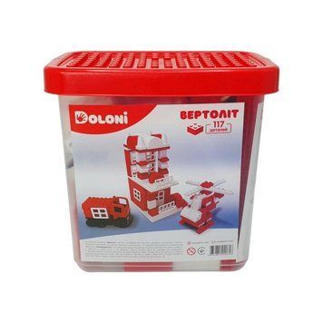 Конструктор "Вертоліт" 013888/08 в пластиковому боксі, 117 деталей 013888/08 фото