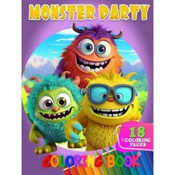 Розмальовка для дітей Monster Party А05122406 формат А4 А05122406 фото