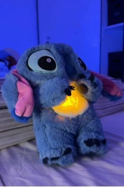 М'яка іграшка Стич (Stich) з мультфільму Ліло і Стич, дихає, світиться, колискова Jam77666550 фото