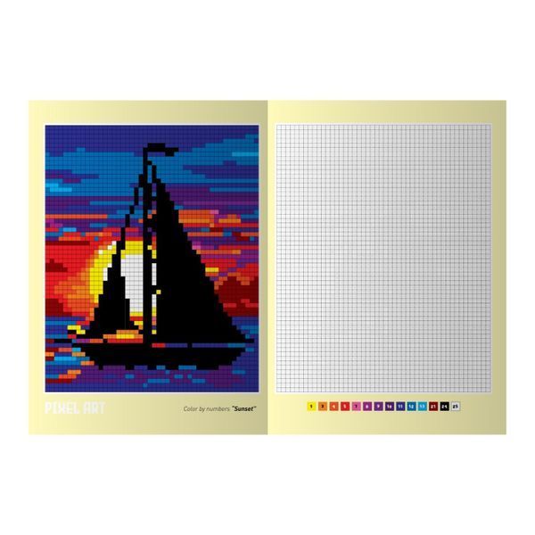 Дитяча книжка для малювання "PIXEL ART №1" РМ-85-1 РМ-85-1 фото