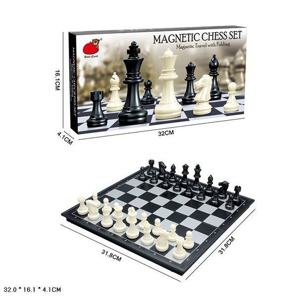Настільна гра "Магнітні шахи" 2410-B дошка 31,8х31,8 см 2410-B фото
