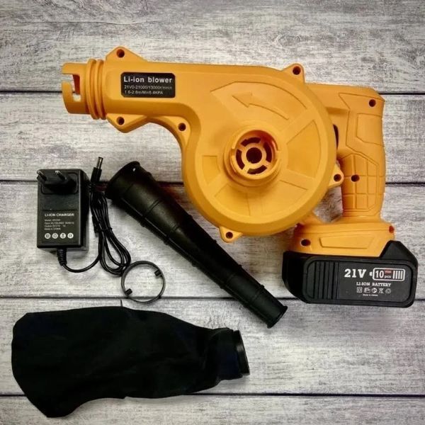 Акумуляторна повітродувка пилосос 2в1 для збирання листя, BLOWER LY-4, бездротовий садовий пилосос-дуйка NLY4 фото