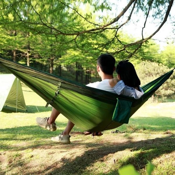 Туристичний гамак із москітною сіткою UKC Hammock Net зелений до 200 кг. GRENET20 фото