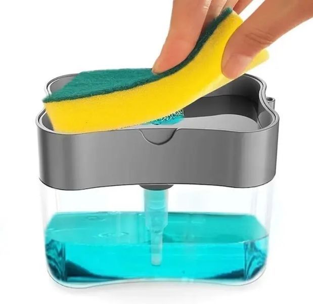 Диспенсер для миючого засобу натискний Soap Pump Sponge Caddy G88852101 фото