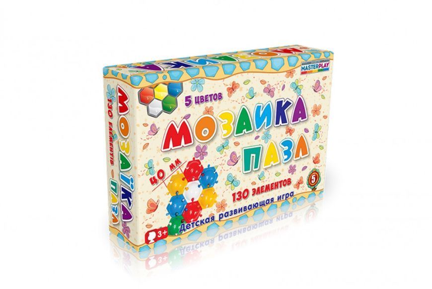 Дитяча мозаїка-пазл №5 1-146, 130 деталей &Oslash;40мм 1-146 фото