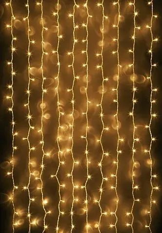 Гірлянда водоспад 320 LED 5mm 3м/2м теплий колір на прозорому дроті dl9658231 фото