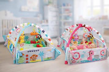 Ігровий килимок LEAN Toys 5в1 з кульками у подарунок / Килимок для розвитку X-647 5094785 фото