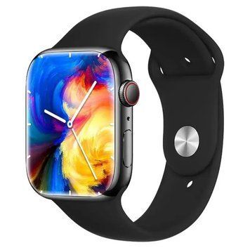 Смарт-годинник Smart Watch GS7 Pro Max, 45 мм, дзвінки, бездротова зарядка чорний pan7417/1 фото