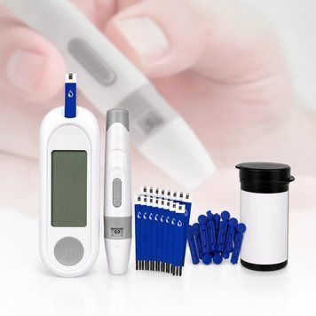 Вимірювач рівня глюкози в крові AND1508 / Цифровий глюкометр LCD / Апарат для вимірювання цукру HH-XT520 + 50 тестів 2054661 фото