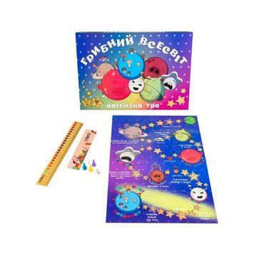 Настільна маршрутна гра "Грибний всесвіт" Strateg 30337 ігрове поле, 4 фішки 30337 фото