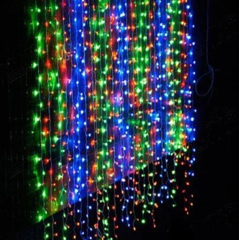 Гірлянда Водоспад 240 LED, розмір 2х2м Мультиколір RD-080 RD080 фото
